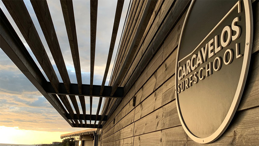 a sign above a store